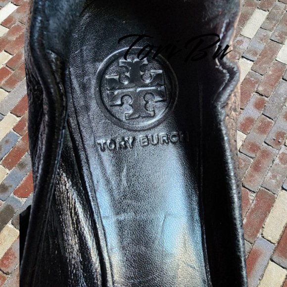 Womans TORY BURCH Minnie Travel Ballet Black Size 8 - Picture 7 of 16